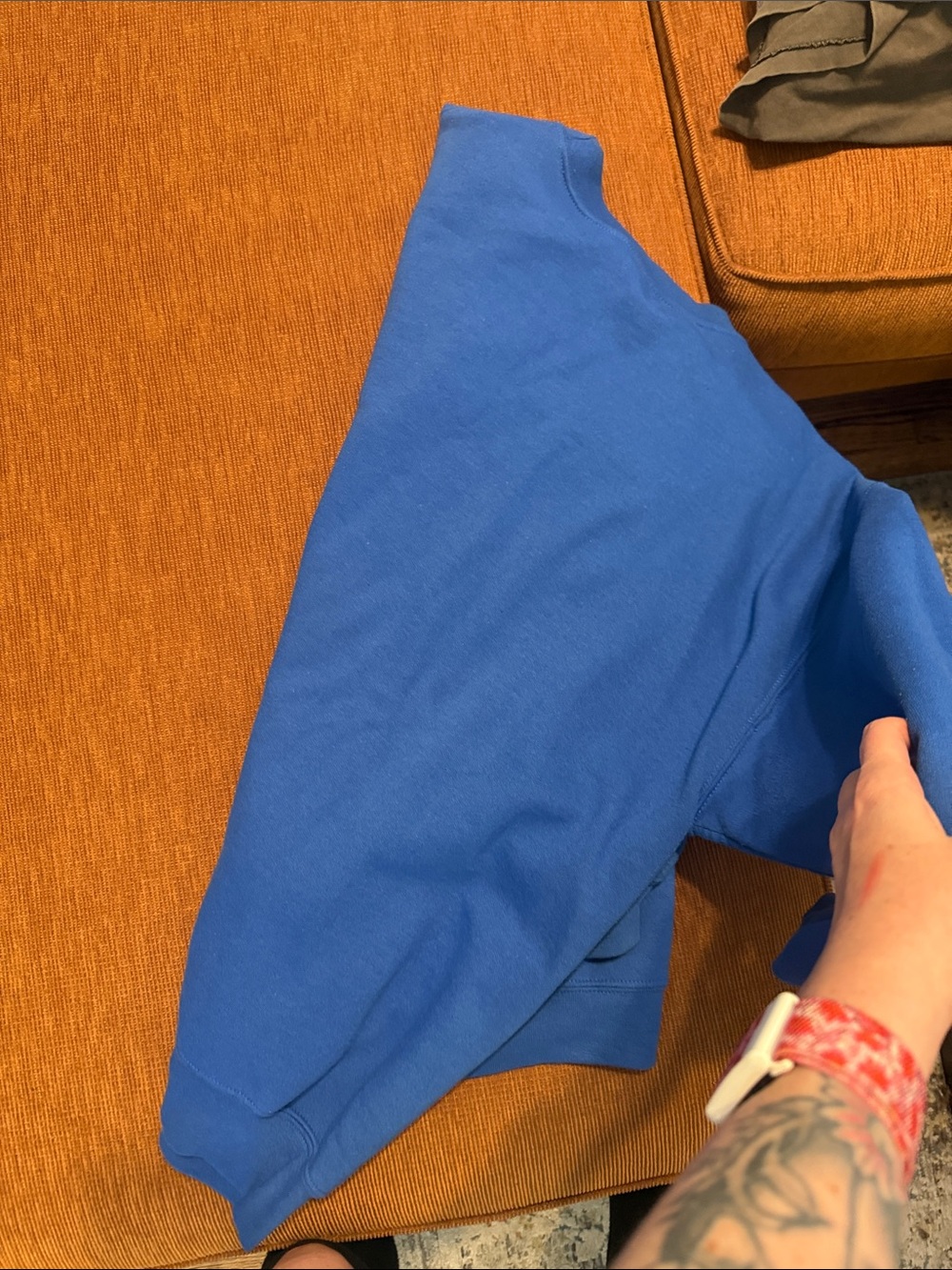 Cheatin Snakes 🐍Wayne's World Blue Graphic Crewneck Sweatshirt - RARE - Picture 4 of 5